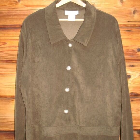 vintage Olive Green Cottage Core Dress - Picture 3 of 6